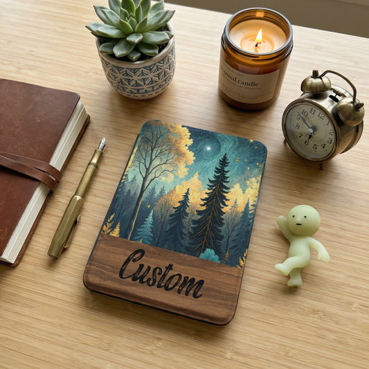 Custom Forest Themed Notebook with Scenic Artwork