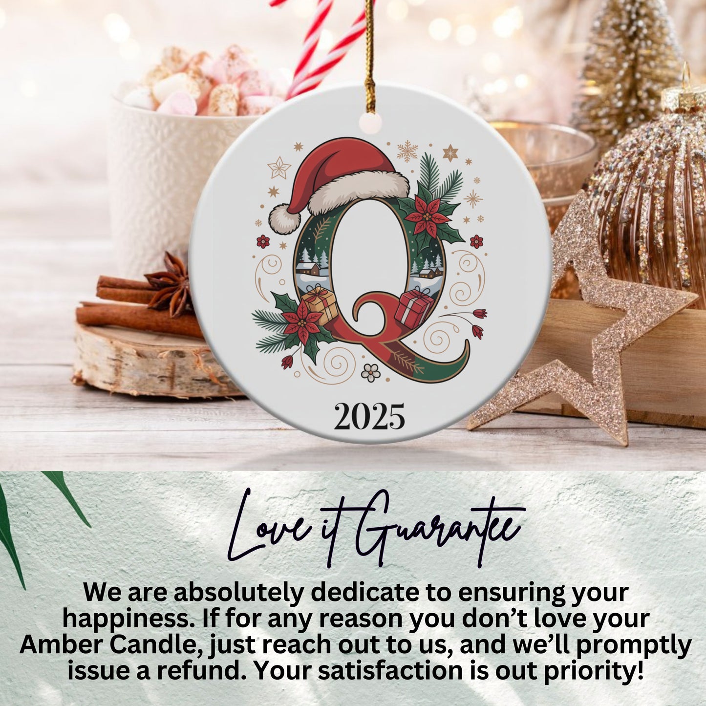 2025 Christmas Ornament with Santa Hat product