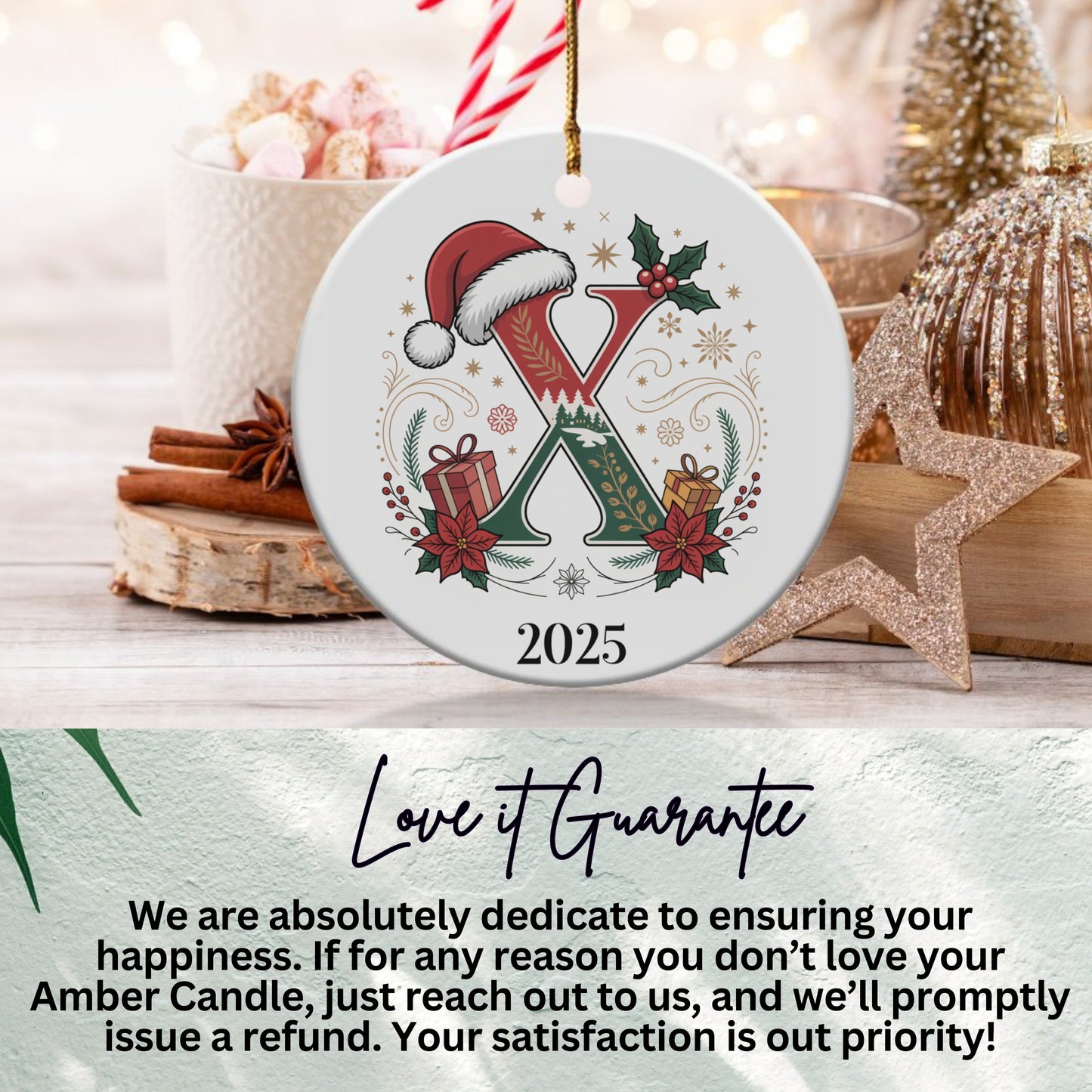 Personalized 2025 Christmas Ornament Festive Decor product type