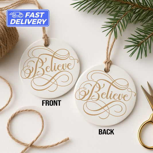 Elegant Believe Ornaments for Christmas Decor product type
