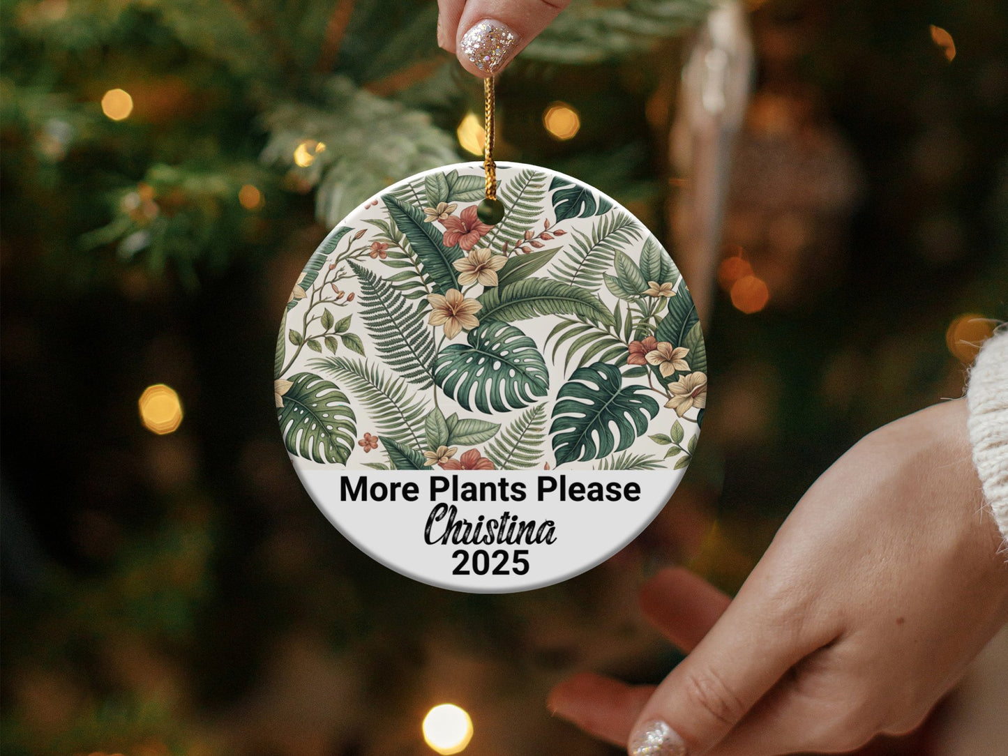 More Plants Please Christina 2025 Christmas Ornament