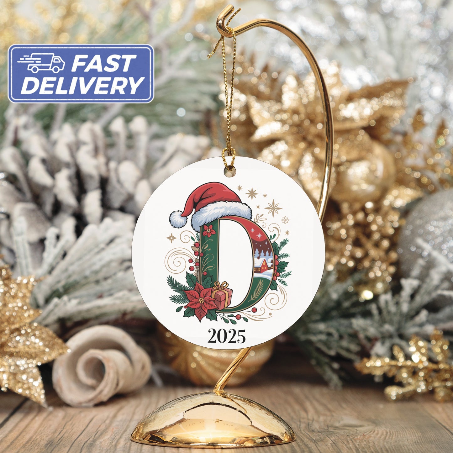 Personalized Year 2025 Christmas Tree Ornament product