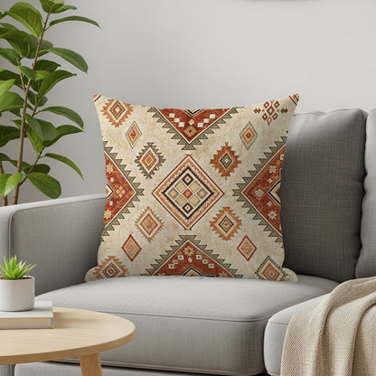 Geometric Pattern Boho Chic Cushion for Home Decor