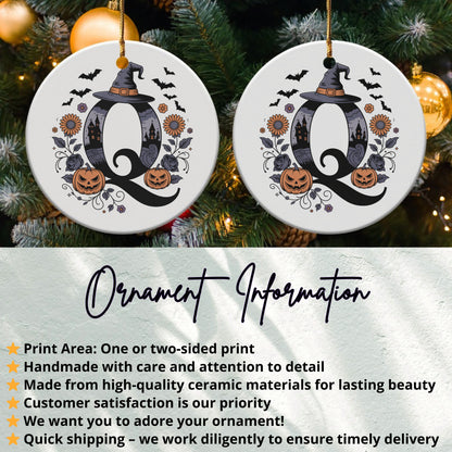 Spooky Halloween Design Ceramic Ornament product