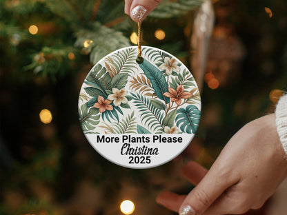 Tropical Themed More Plants Please Ornament product