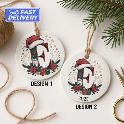 Personalized Christmas Santa Hat Ornament product
