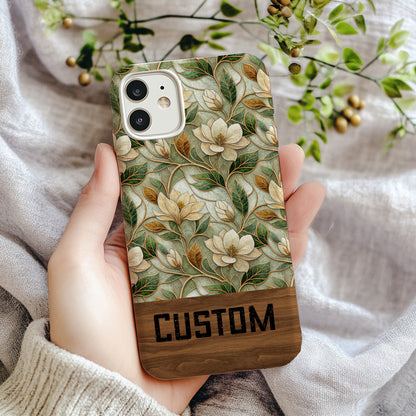 Floral Design Custom Phone Case for Personalized Style