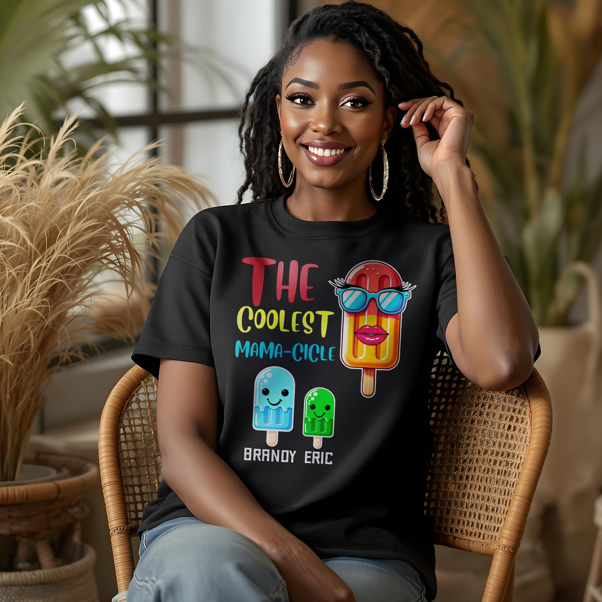 The Coolest Mama Circle Graphic T-Shirt product