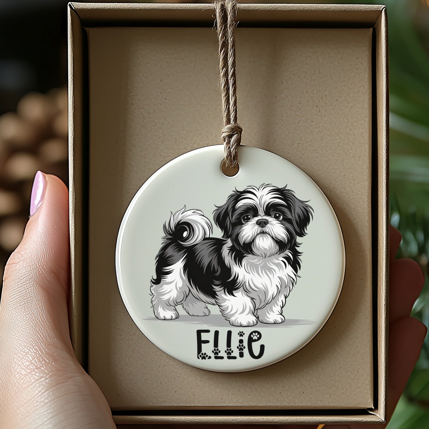 Cute Personalized Dog Ornament for Pet Lovers product