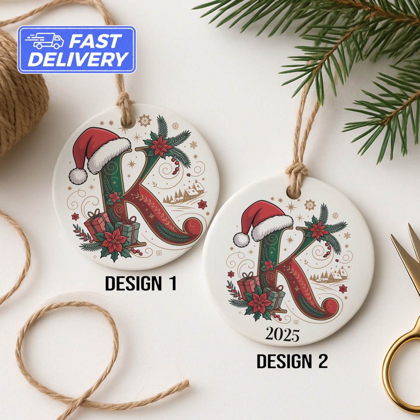 Personalized 2025 Christmas Decoration Ornament product type