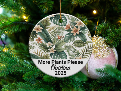 More Plants Please Christina 2025 holiday ornament product