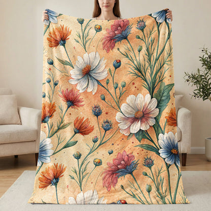 Watercolor Floral Delight Seamless Springtime Pattern - Walk Greener