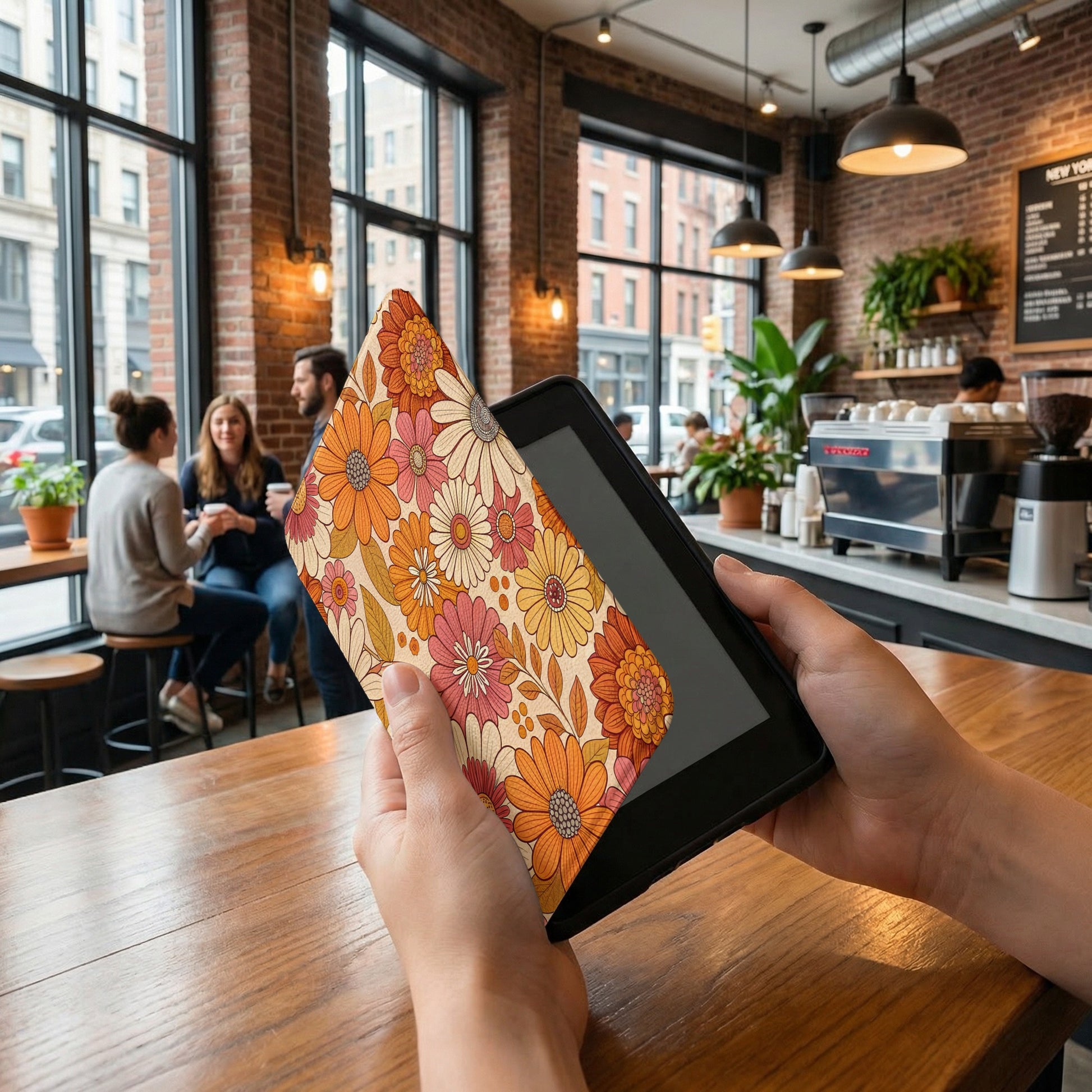 Floral Protective Sleeve for Tablets and E-Readers