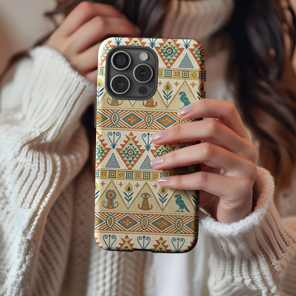 Artistic Egypt Motif Aztec Design Pattern Custom Phone Case - Walk Greener