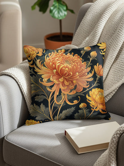 Elegant Floral Pattern Decorative Throw Pillow Cushion