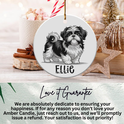 Cute Shih Tzu Dog Christmas Tree Hanging Ornament product type