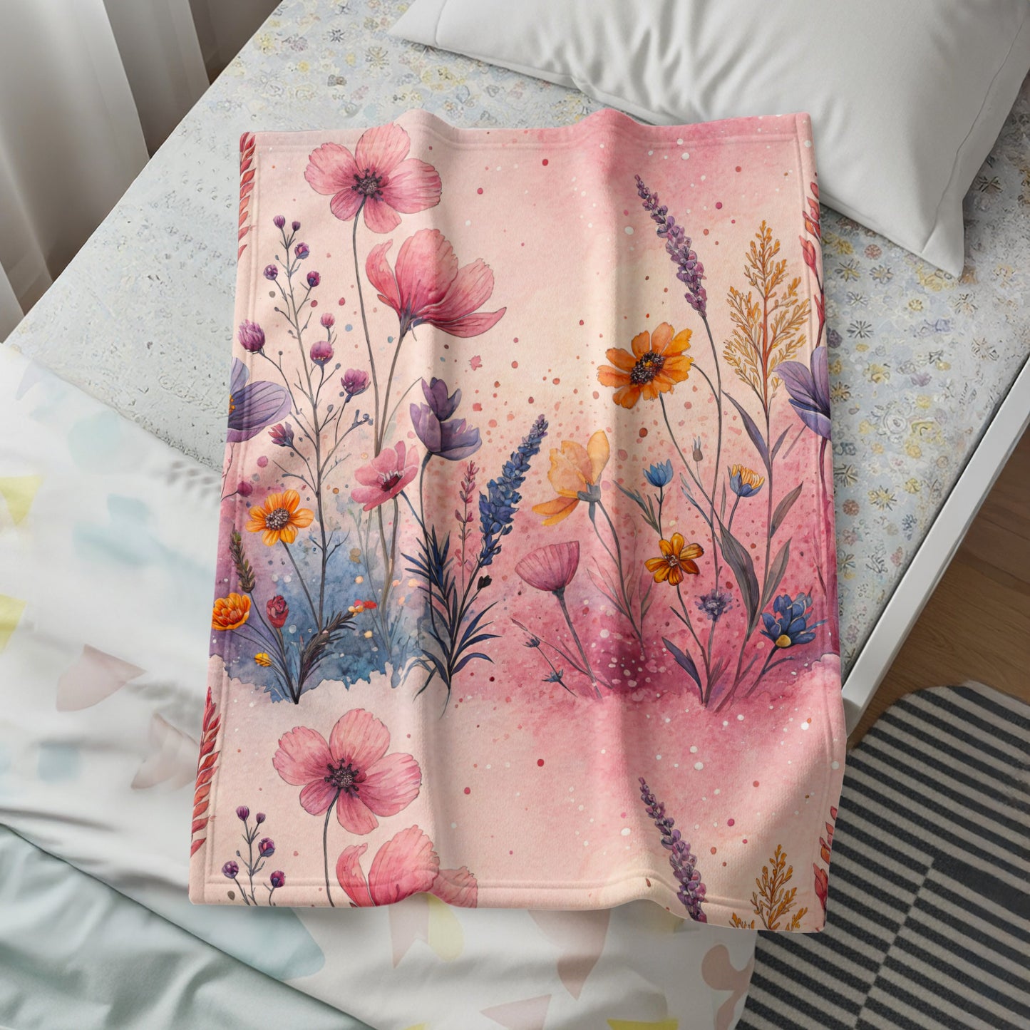Watercolor Floral Garden Dreams Artistic Design - Walk Greener