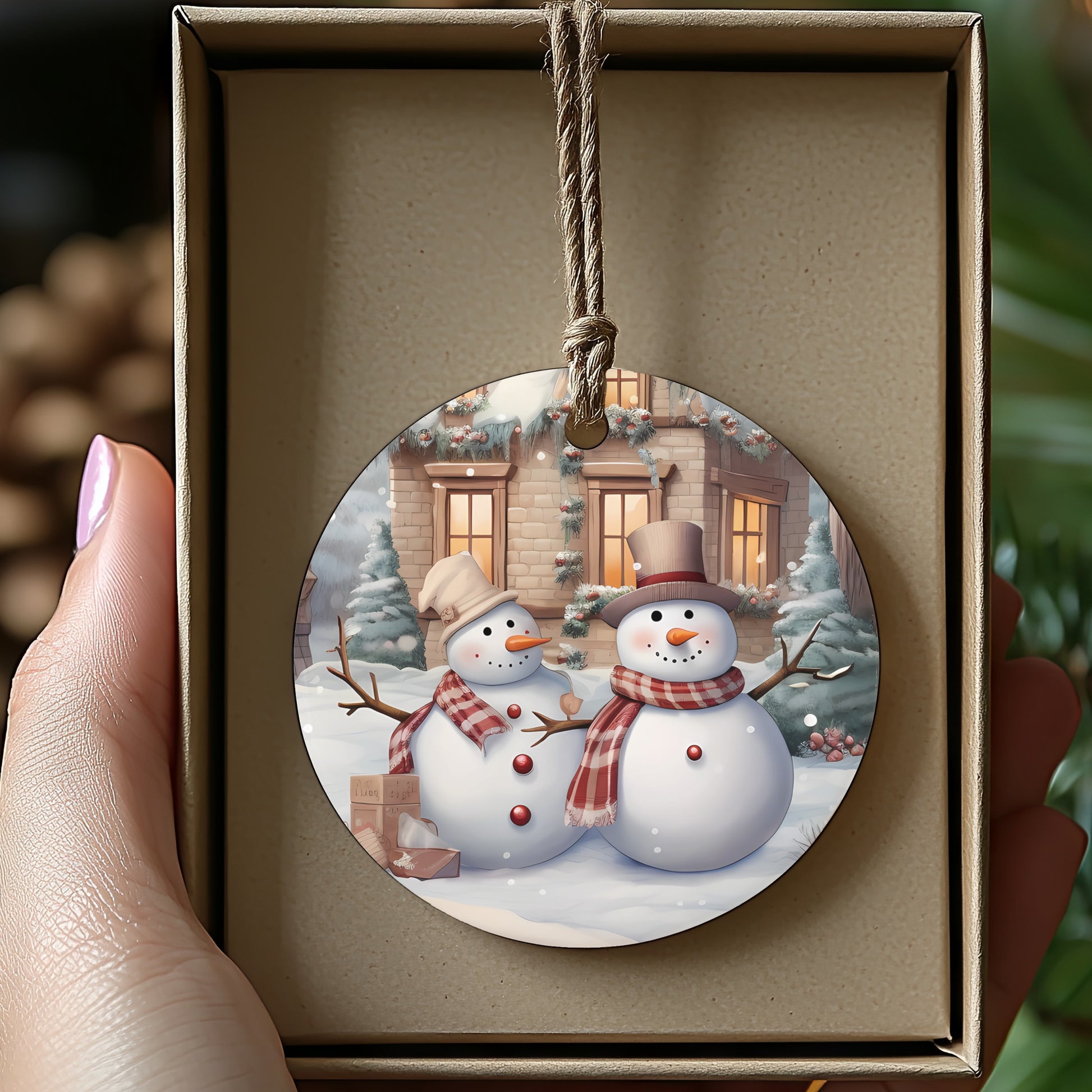 Adorable Snowmen Winter Holiday Decor product