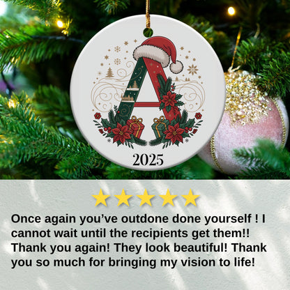 Personalized Initial Christmas Ornament product