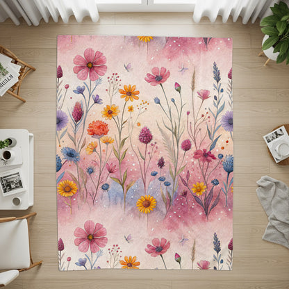 Watercolor Wildflower Meadow Delicate Floral Pattern - Walk Greener