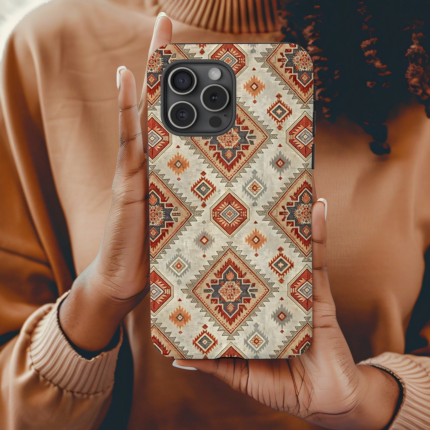 Stylish Geometric Pattern Phone Case for Trendy Look