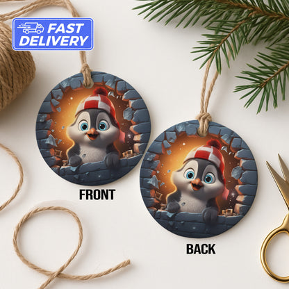 Cute Penguin Christmas Tree Ornament Holiday product