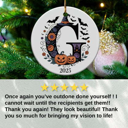 Personalized Halloween 2025 Pumpkin Ornament product