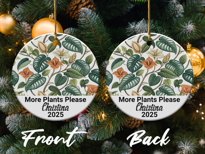 Personalized More Plants Please 2025 Ornament product