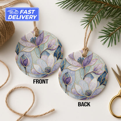 Floral Design Christmas Ornament with Fast Delivery
