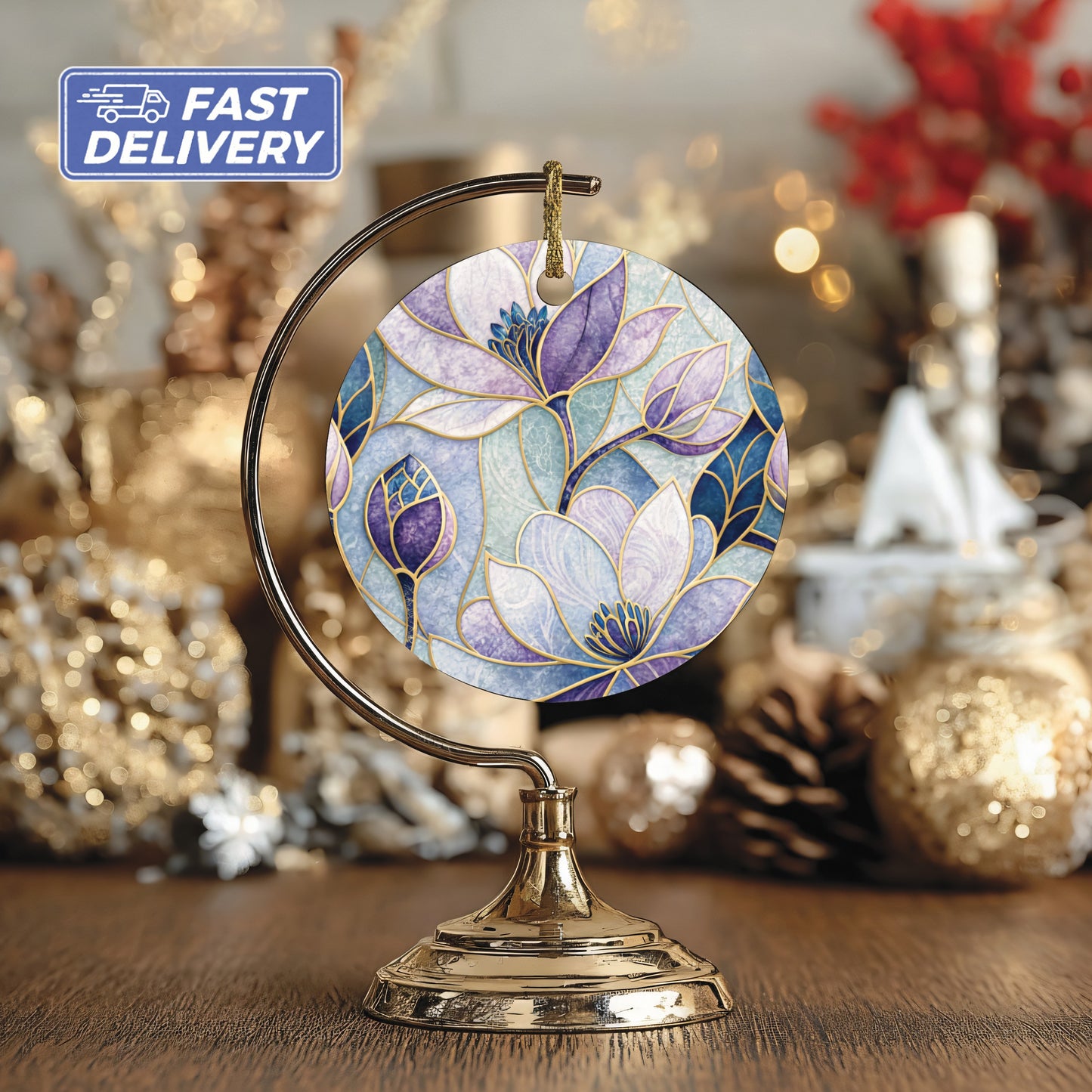 Elegant Floral Ornament with Fast Delivery Design