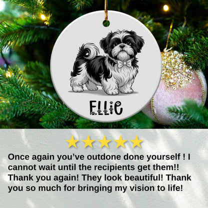 Cute Personalized Dog Christmas Ornament product type