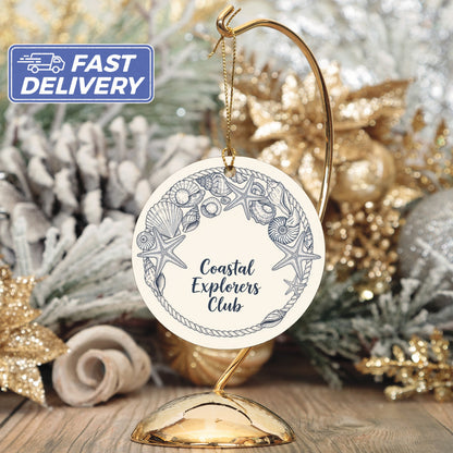 Coastal Explorers Club Hanging Ornament product type