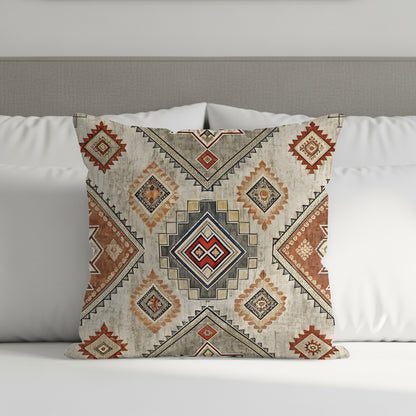 Geometric Symmetry Tribal Inspired Design Pillows & Pillow Cases - Walk Greener