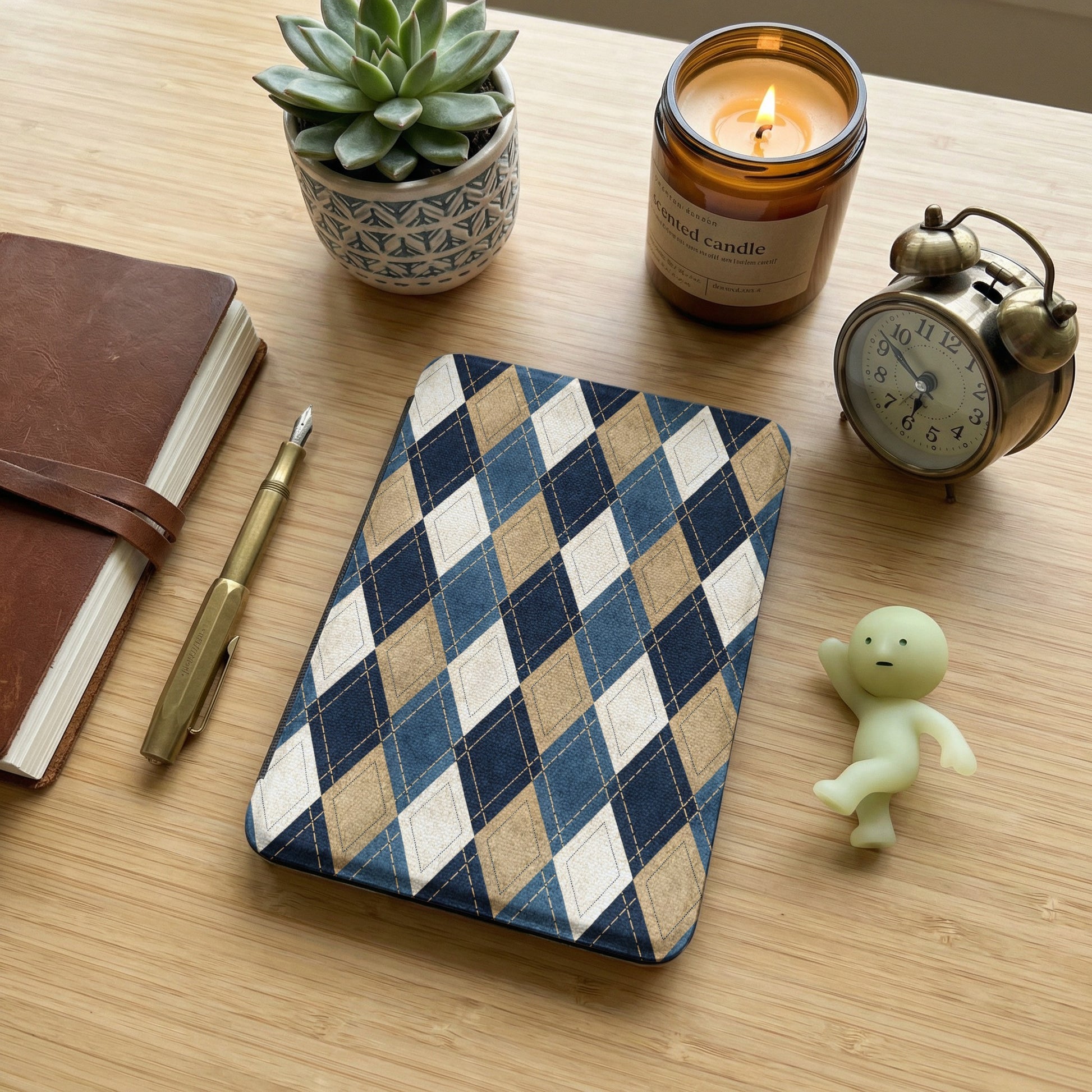 Stylish Argyle Geometric Pattern Tablet Case