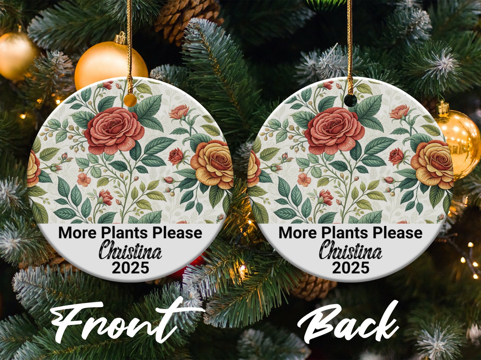 More Plants Please Christina 2025 Ornament product type