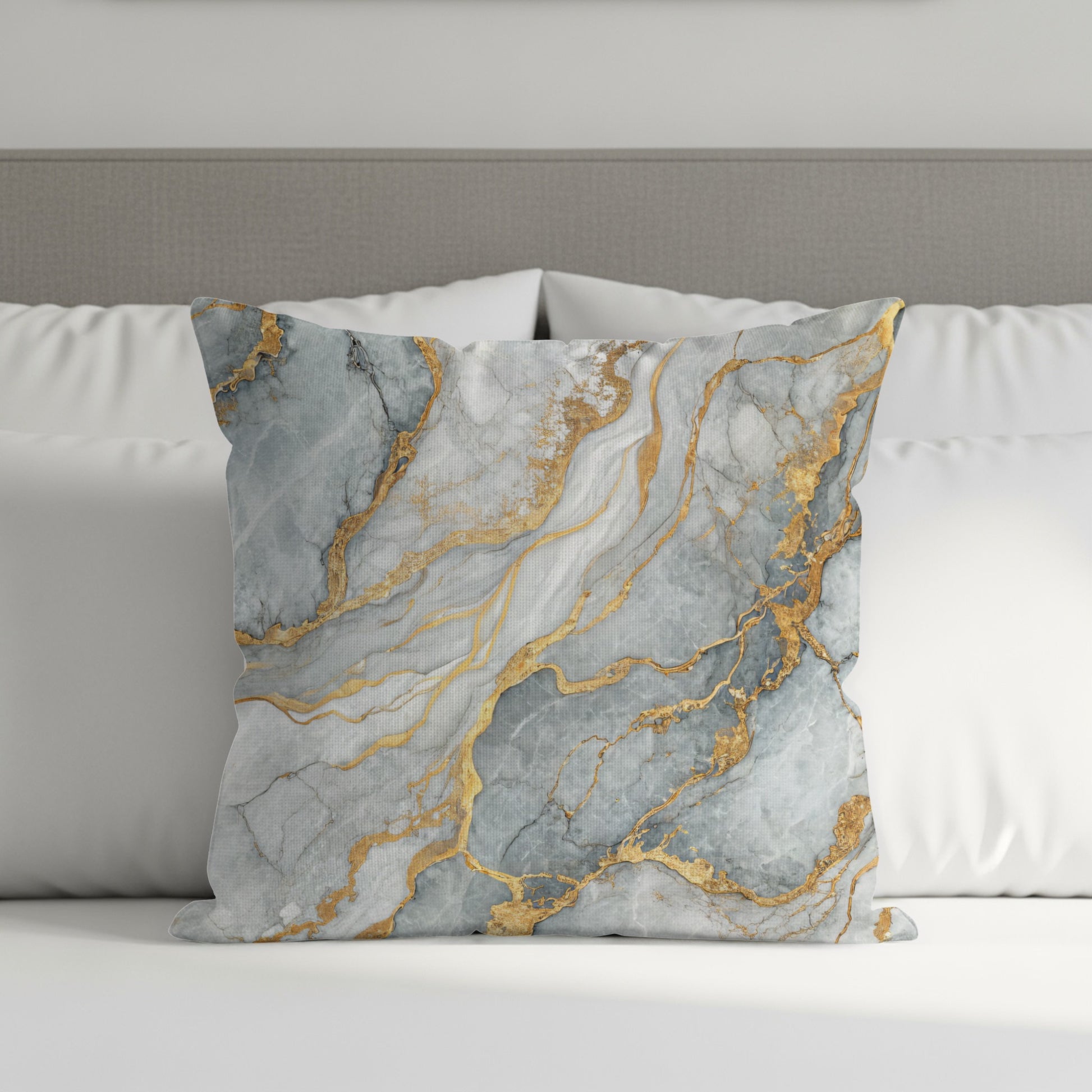 Marble Effect Decorative Throw Pillow Cover for Couch