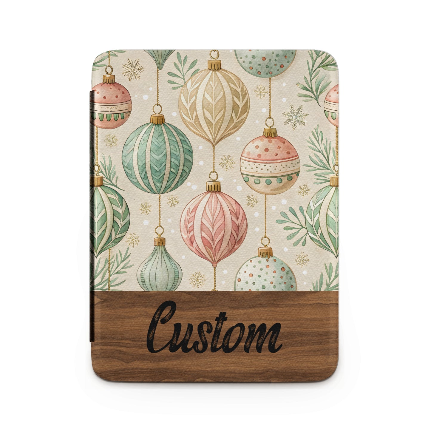 Vintage Christmas Ornaments Pattern Custom Cover