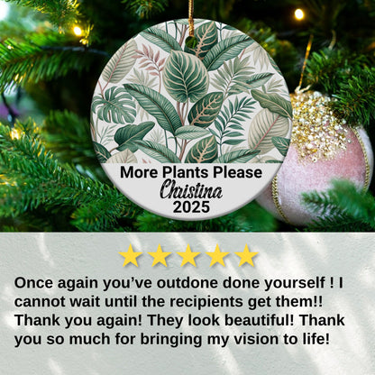 More Plants Please Personalized Ornament product