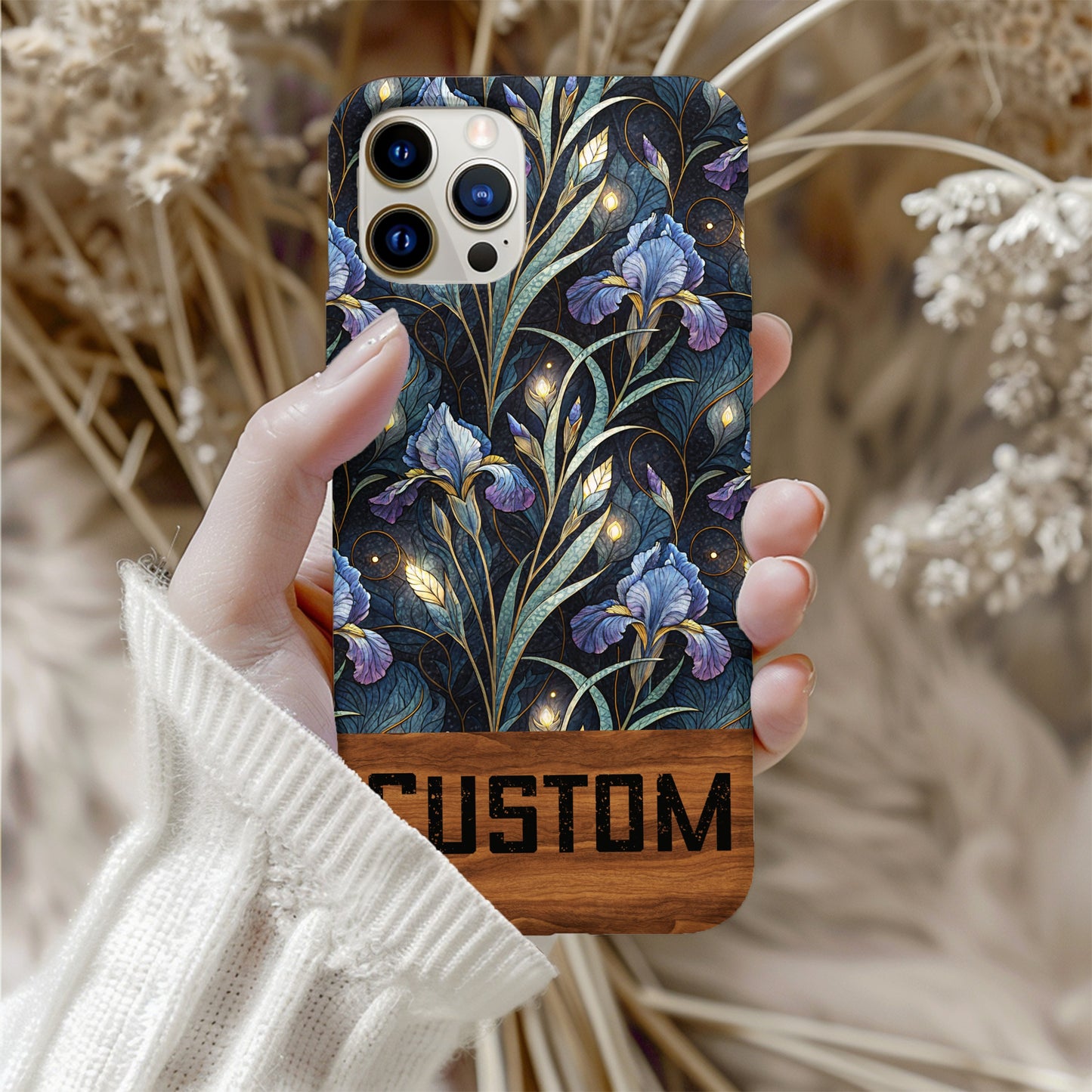 Custom Floral Design Phone Case with Elegant Flowers