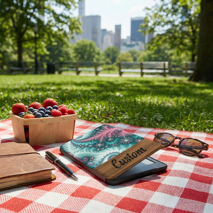 Custom Tablet Sleeve with Artistic Floral Design