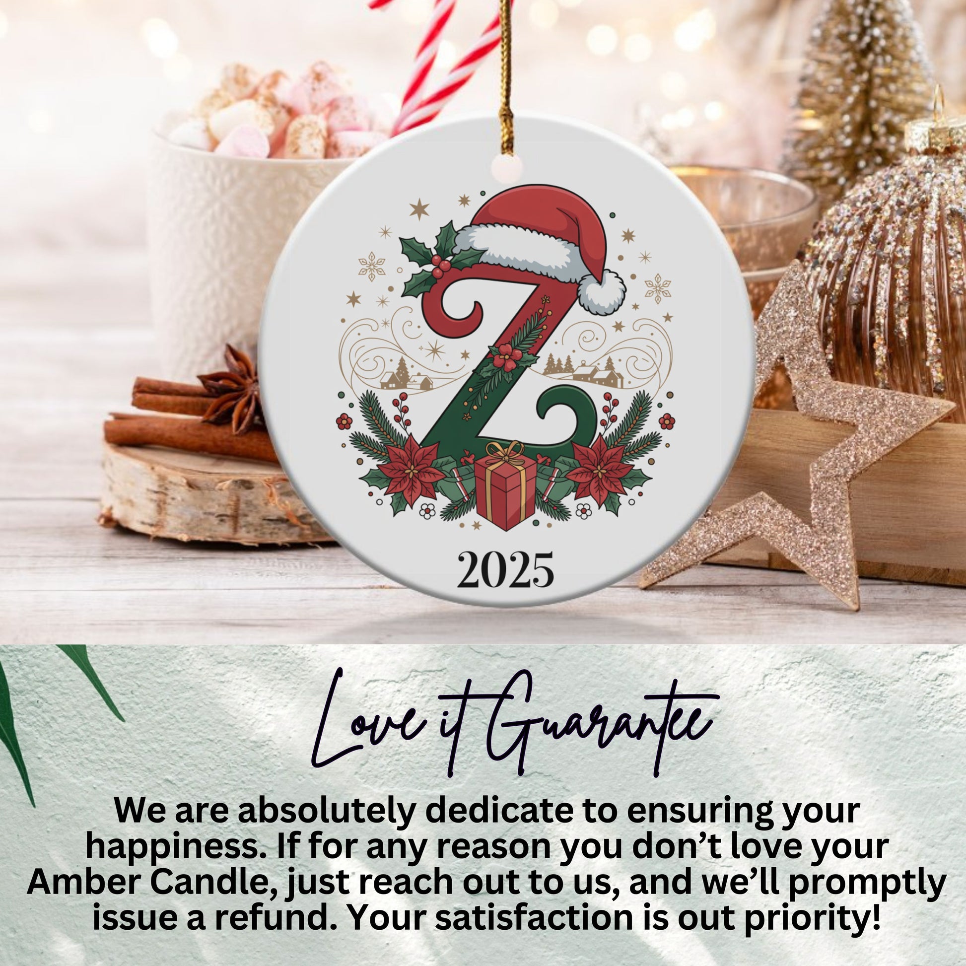 Festive 2025 Z Ornament Christmas Decor Product