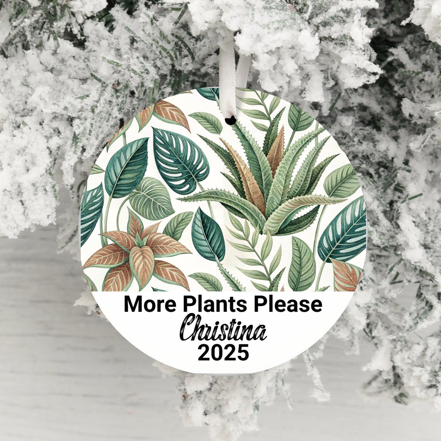 More Plants Please Personalized Ornament product type