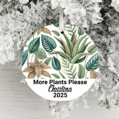More Plants Please Personalized Ornament product type