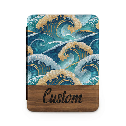 Custom Ocean Waves Decorative Wood Accented Product
