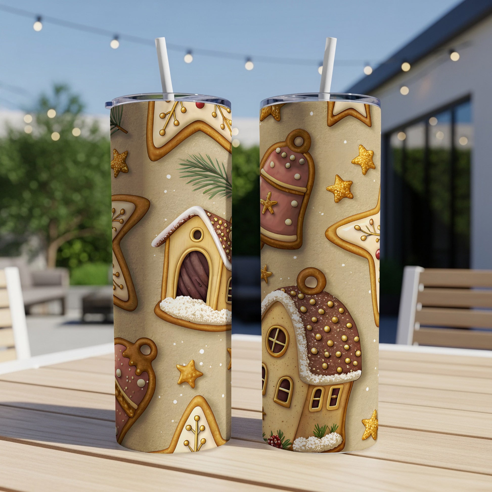 Festive Cookie Holiday Season Home Decor Design Tumbler - Walk Greener