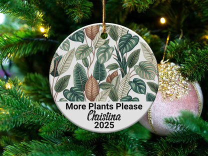 More Plants Please Personalized Ornament product