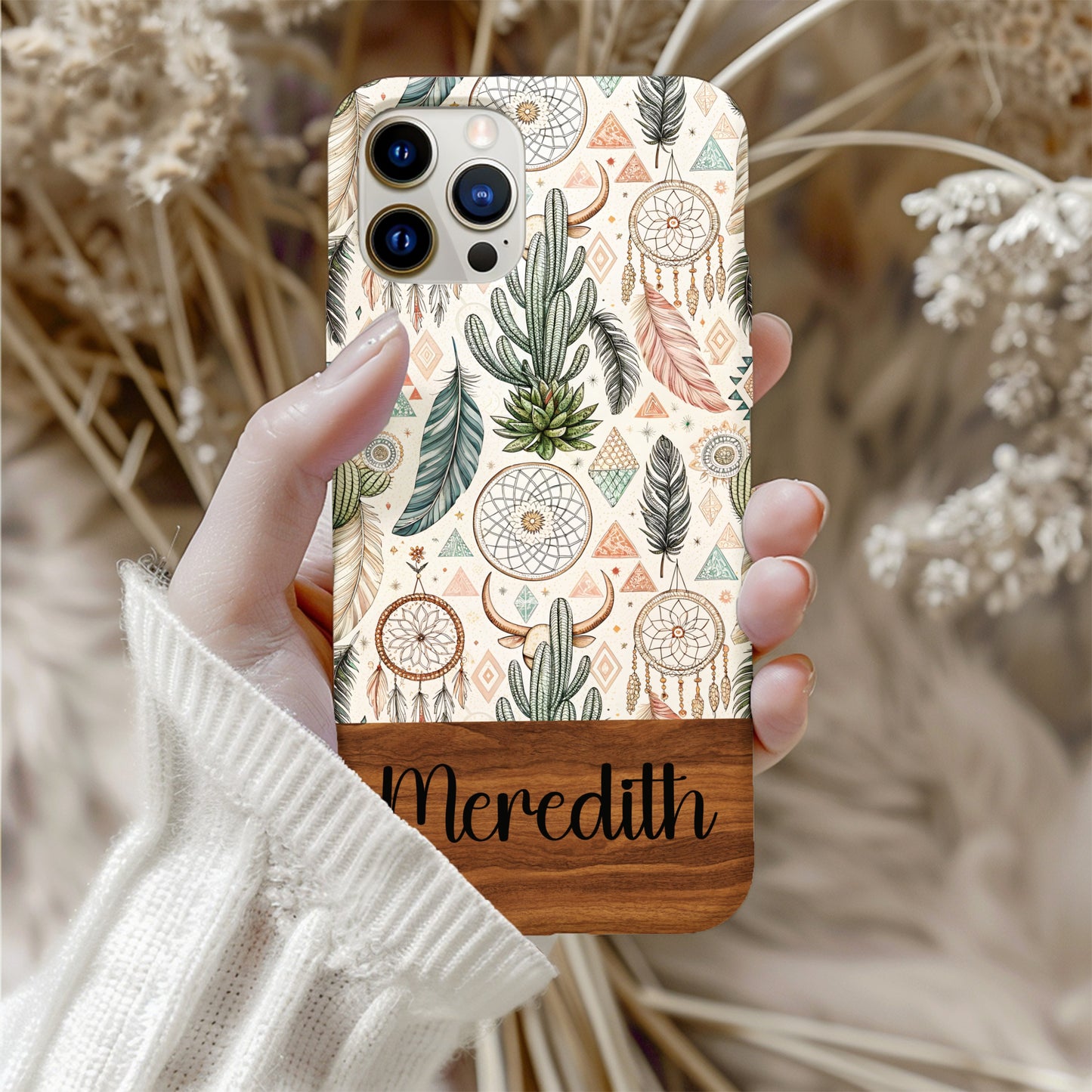 Dream Catcher Cactus Personalized Phone Case
