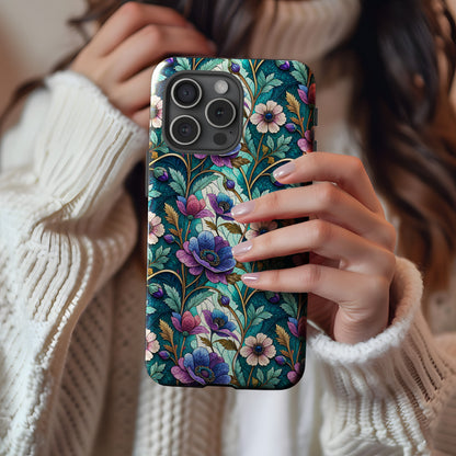 Elegant Floral Design Protective Phone Case Cover