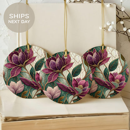 Elegant Floral Round Hanging Decoration Ships Next Day