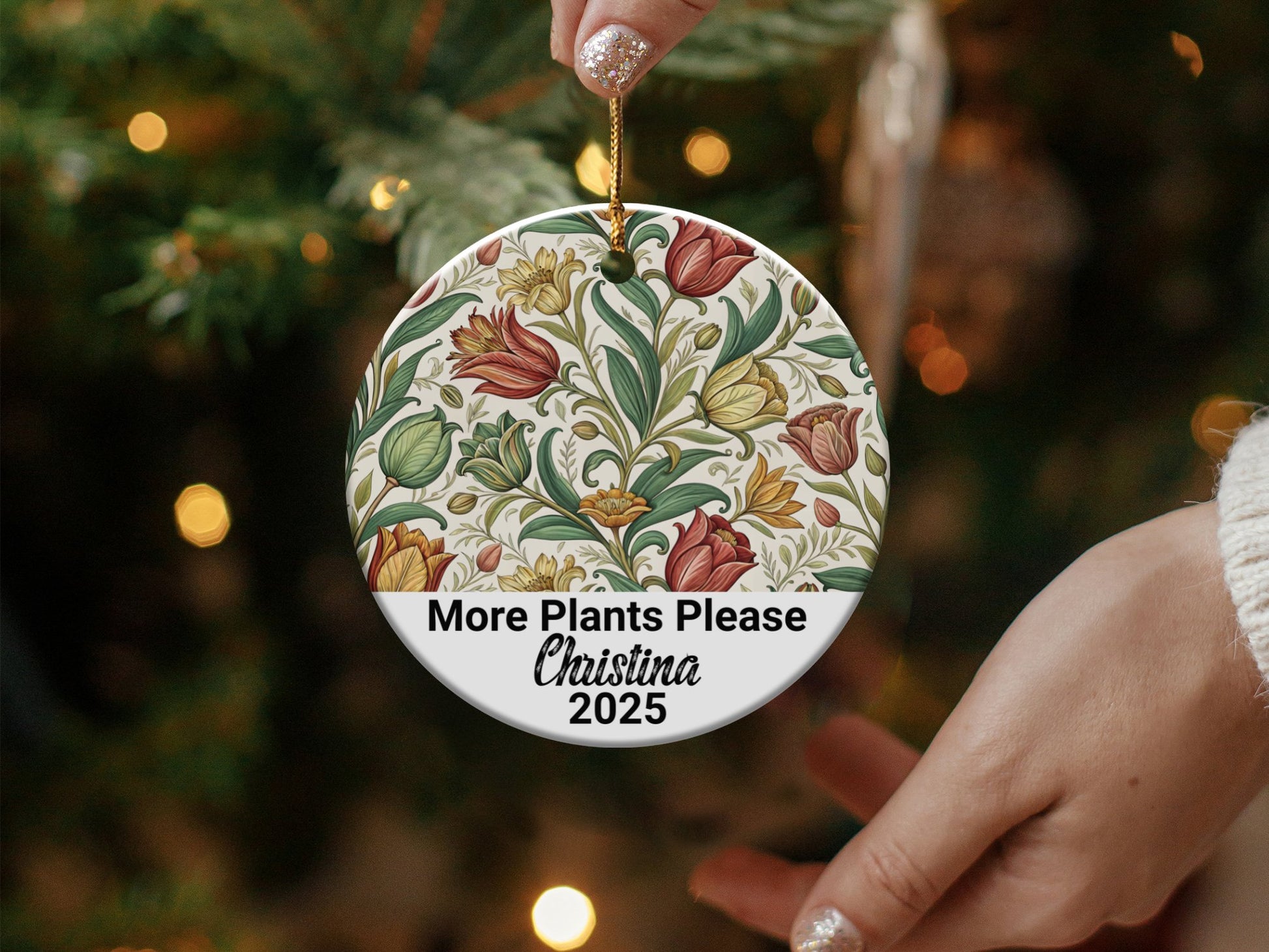 Personalized More Plants Please 2025 Ornament product